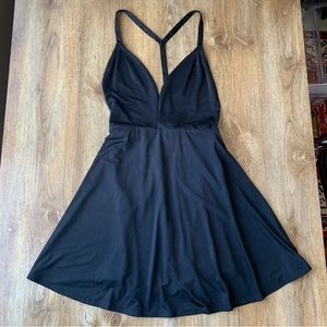 NBD X The Naven Twins Womens Little Black Dress XS Skater Fit Flare Racer Back